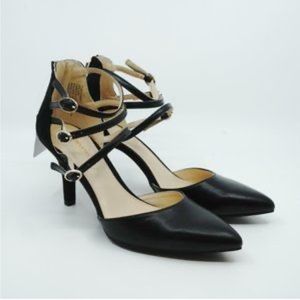 Liz Claiborne Hara Women’s Strappy Zipper Pointed Toe Heels Size 7